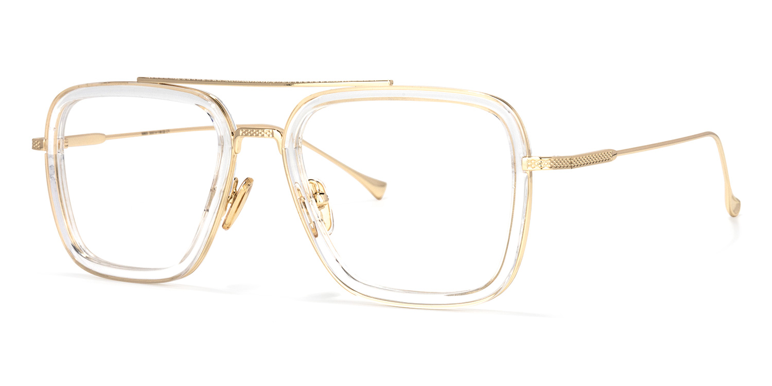 Aviator Clear Glasses | Zeelool Glasses2