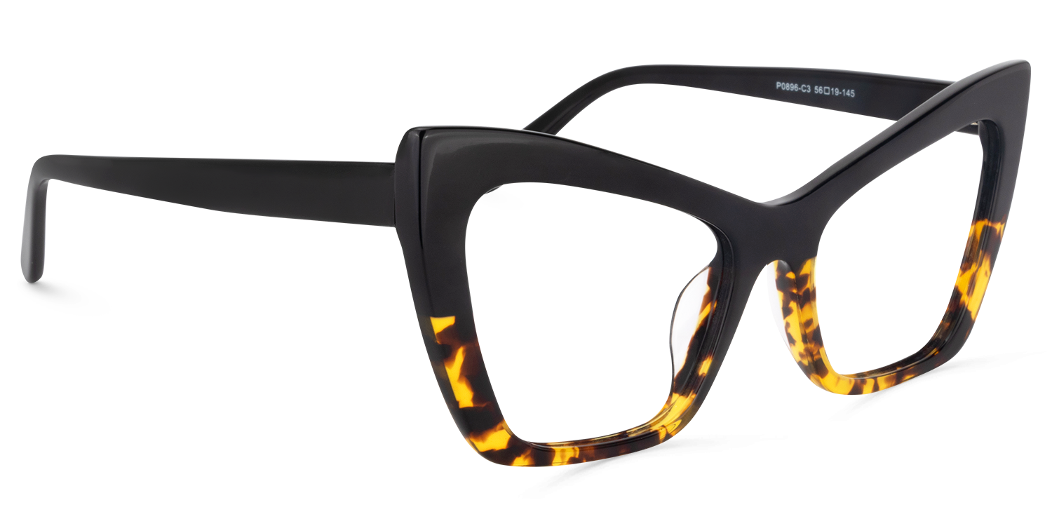 Driscoll Cateye Yellow-Tortoise Glasses2
