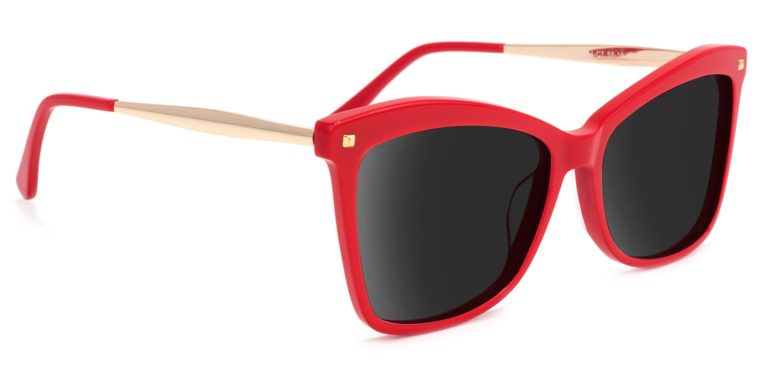 Isaebella Butterfly Red Sunglasses2