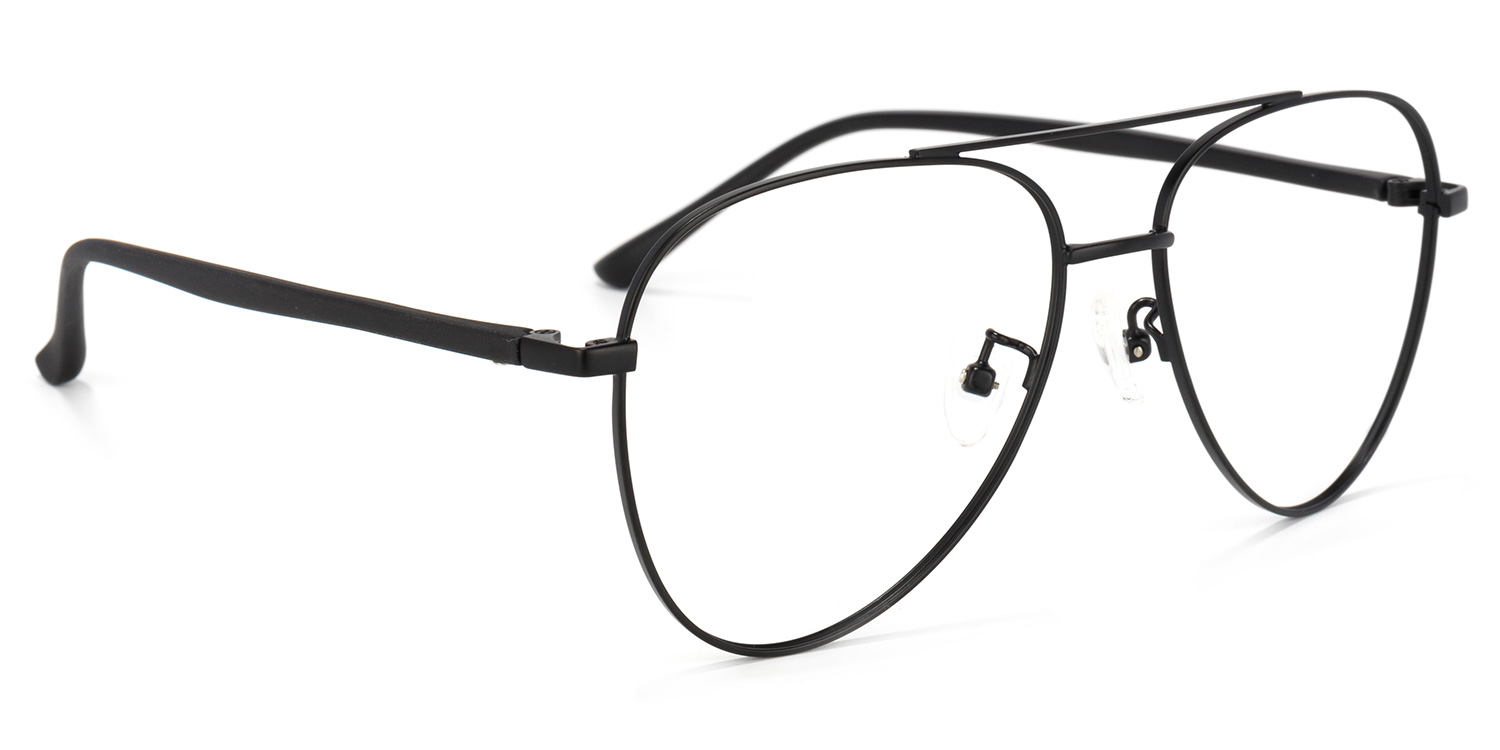 Paige Aviator Black Glasses2