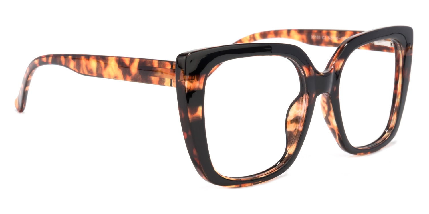 ZEELOOL Brenda Square Tortoise Glasses