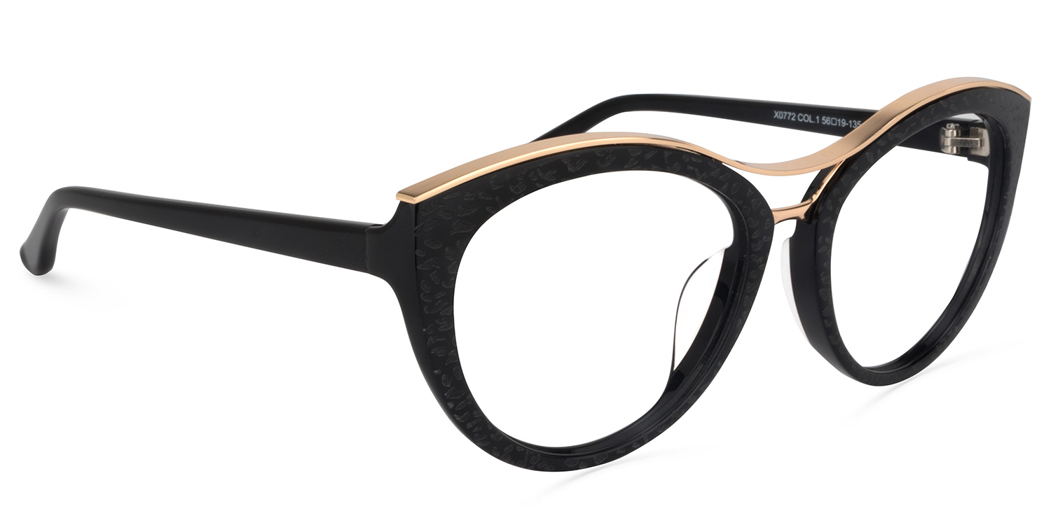 Cateye Black Glasses2