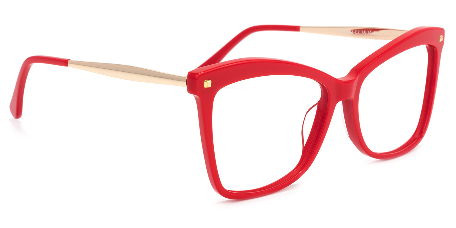 Isaebella Butterfly Red Glasses2