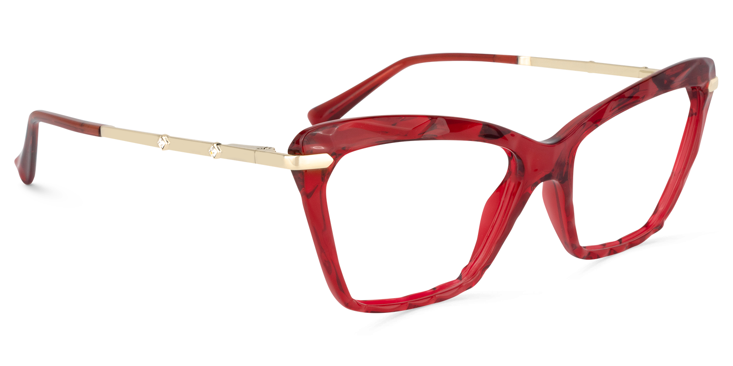 Juliet Cateye Red Glasses2