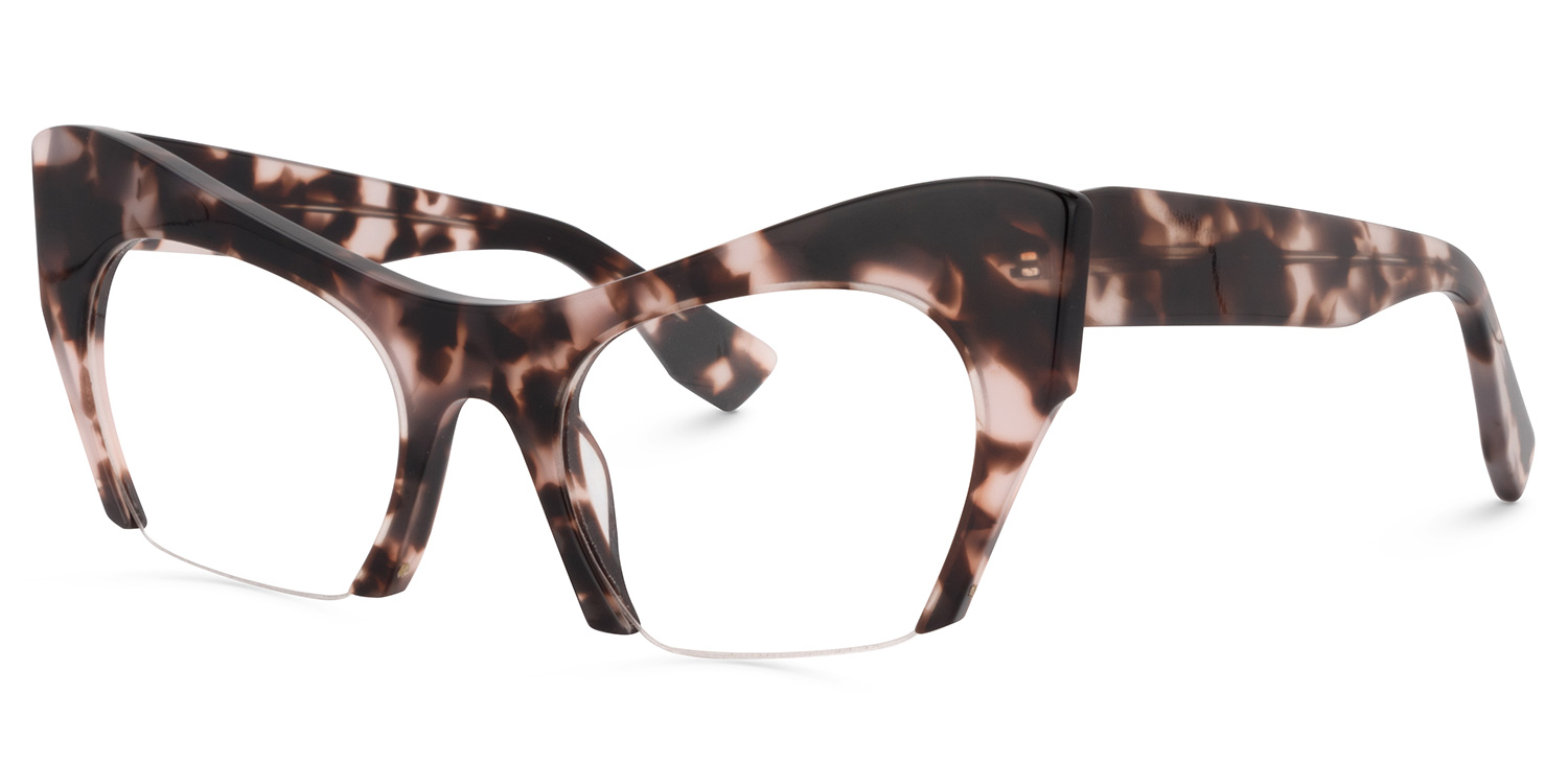 Kyle Cat Eye Light-Tortoise Glasses3