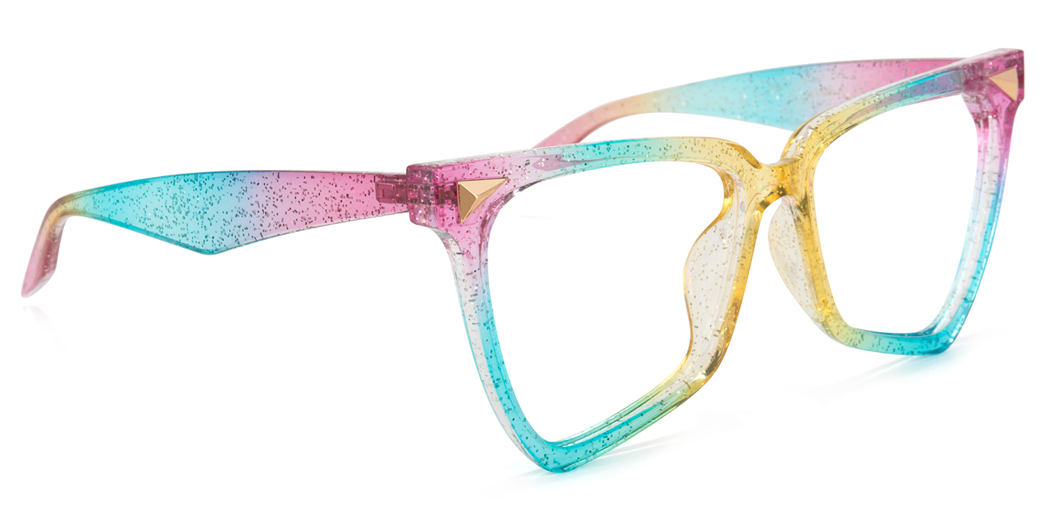 Cicely Geometrical Rainbow Eyeglasses.2