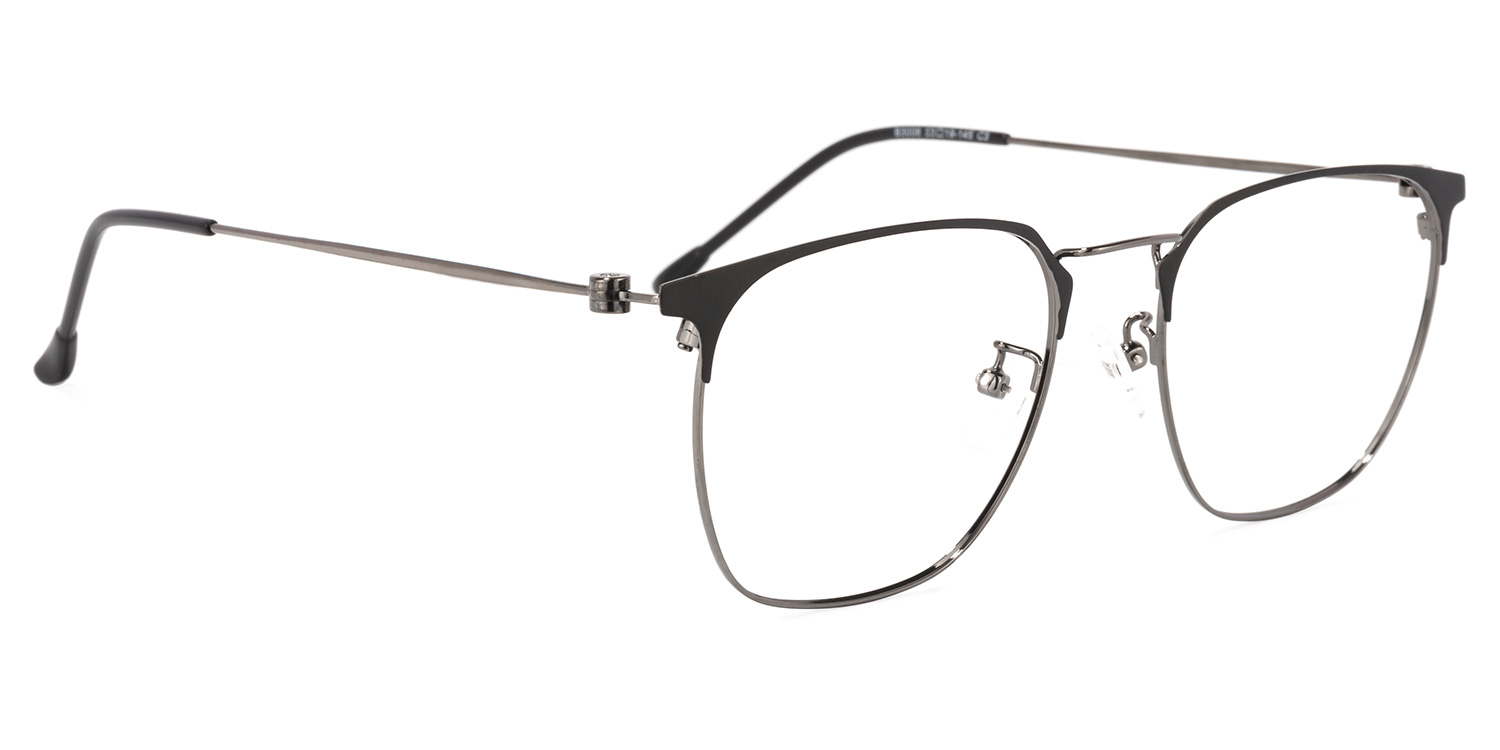 Yulisa Browline Black Glasses2