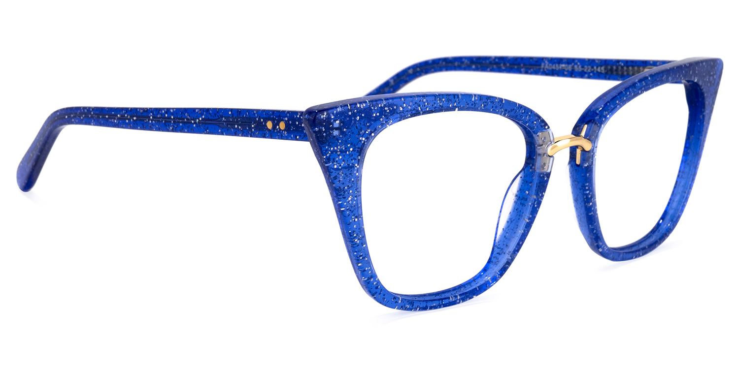 Martha Cat Eye Blue Glasses3
