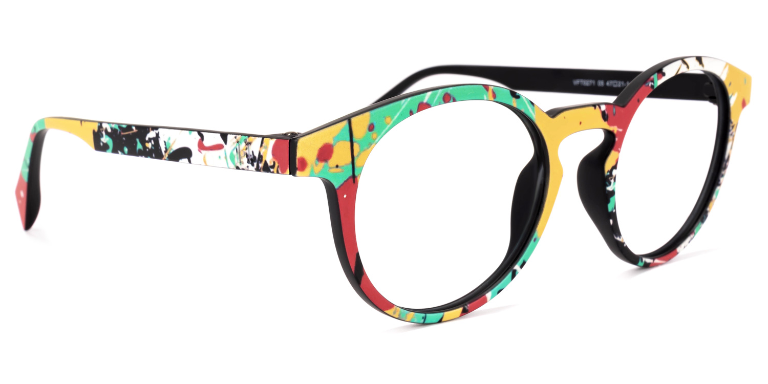 Street-Artist Round Colorful Glasses2