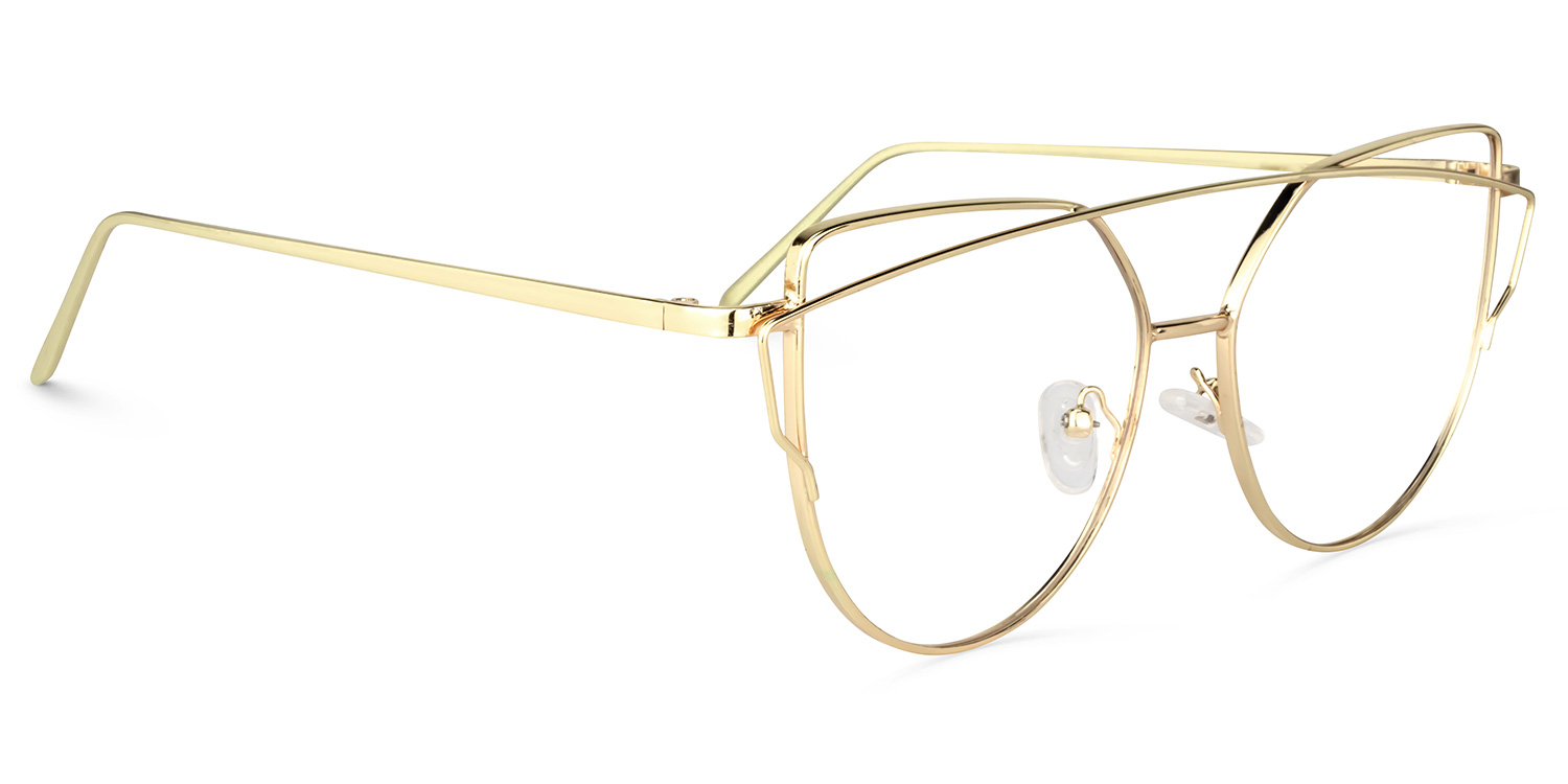 Selina  Aviator Gold Glasses1