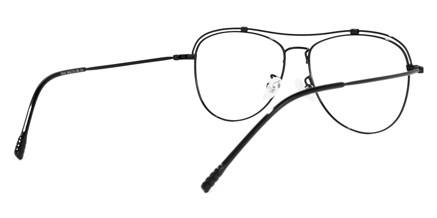 Terica Aviator Black Glasses3