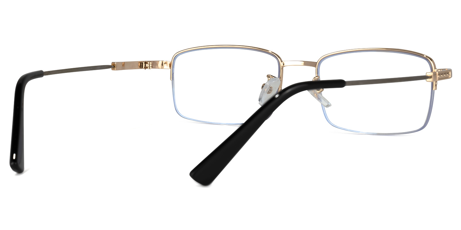 Baggett Rectangle Gold Glasses3
