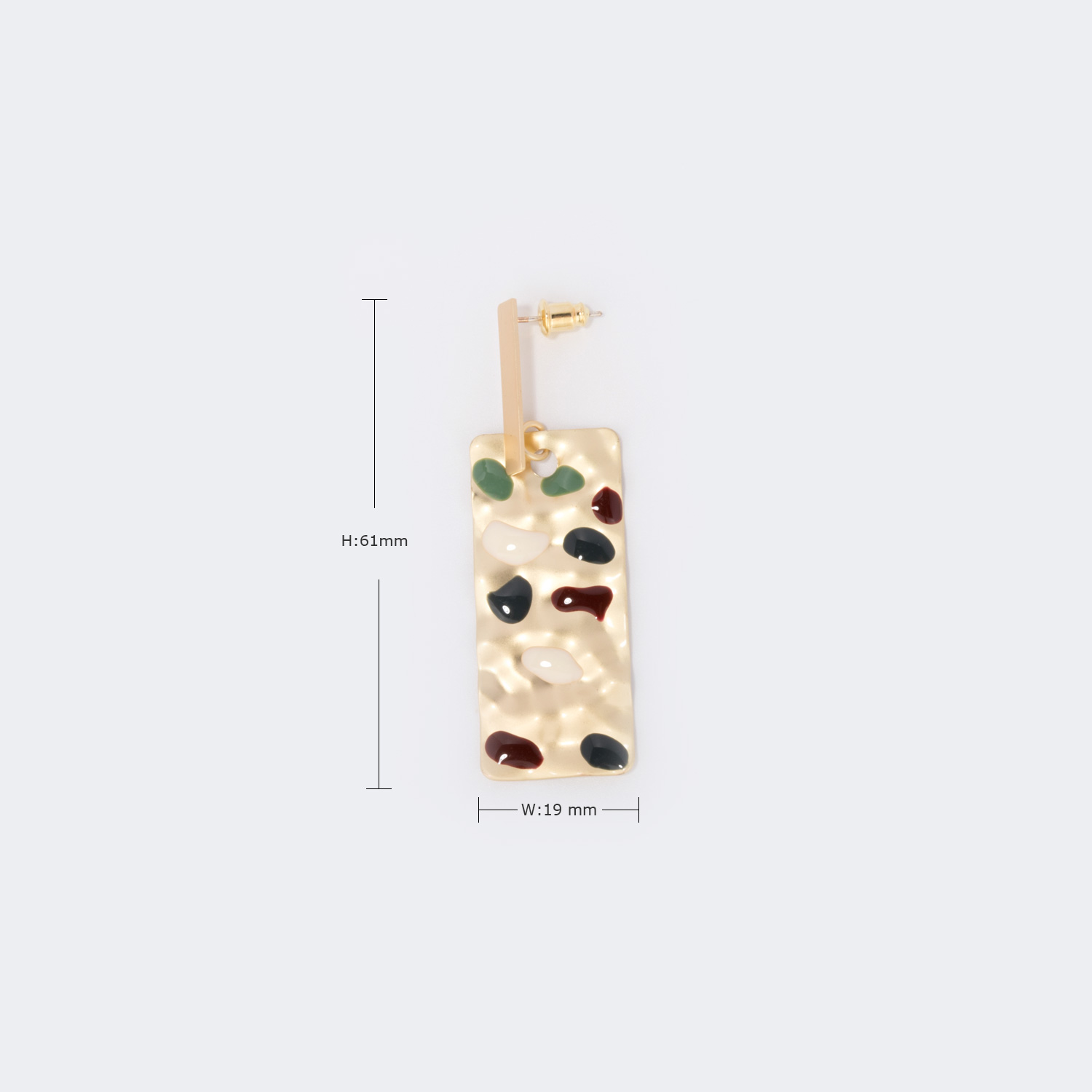 Stylish Enamel Rectangle Earrings3