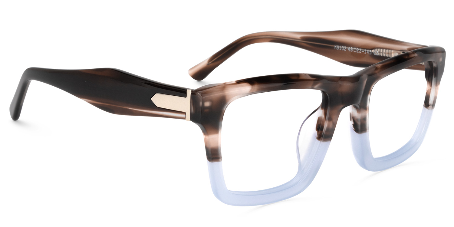 Riley Rectangle Brown Glasses1