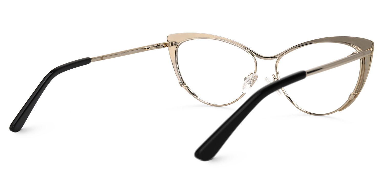 Cateye Dark Blue Glasses | Zeelool Eyeglasses3