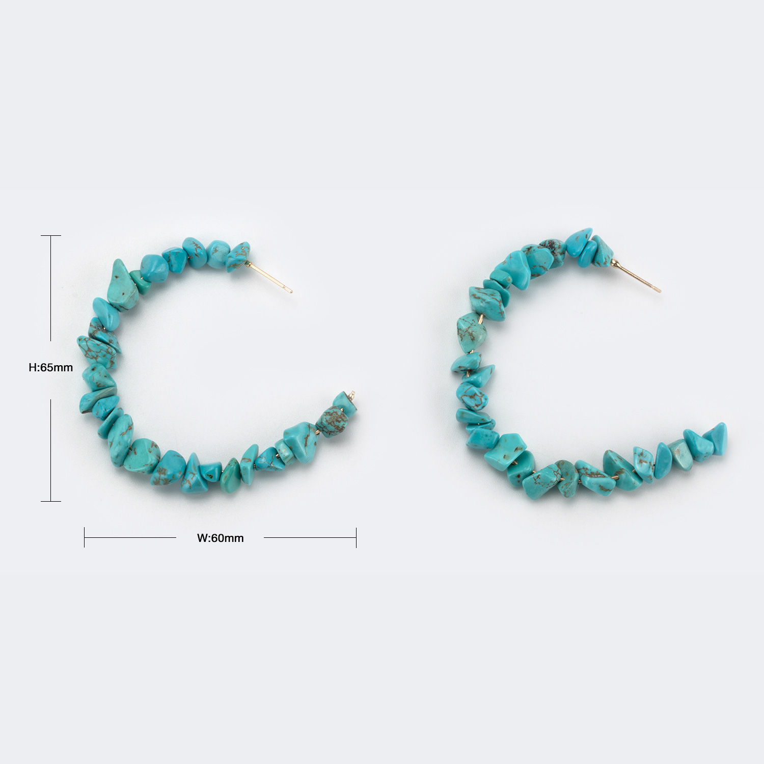 Stylish Turquoise Green Earrings2