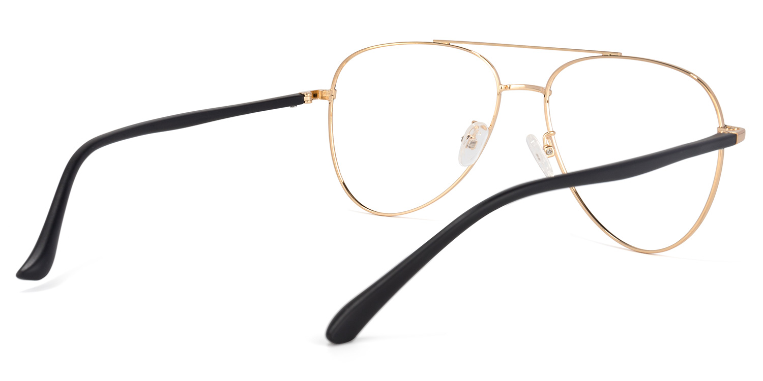 Paige Aviator Black-Gold Glasses4