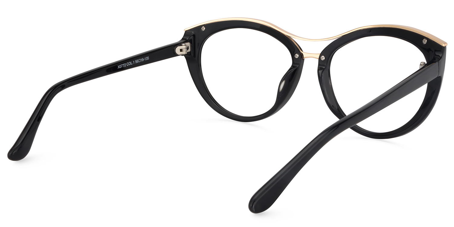 Cateye Black Glasses4
