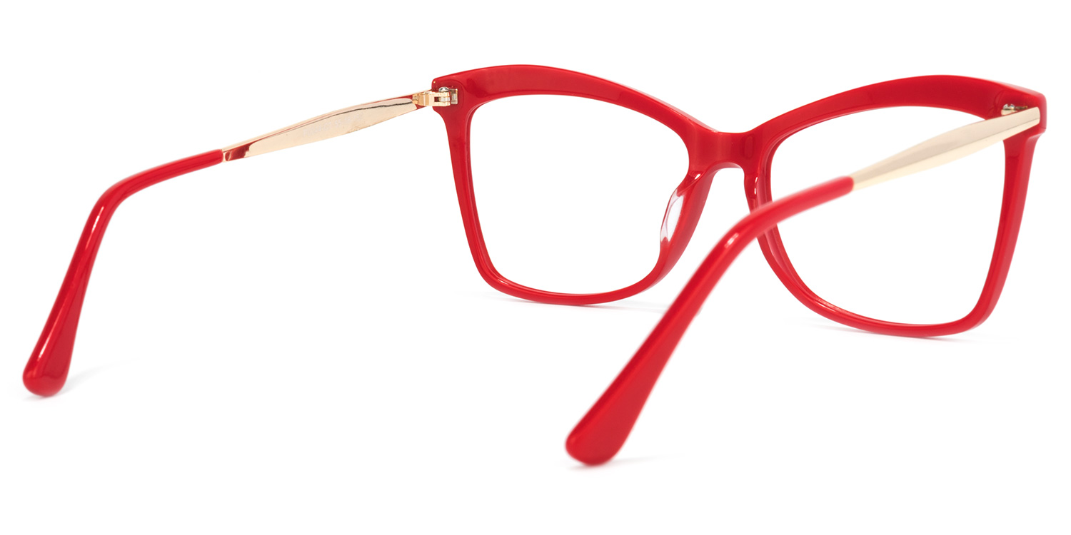Butterfly Red Glasses | Zeelool Glasses4