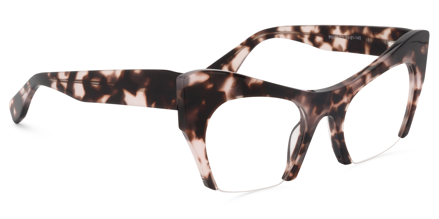 Kyle Cat Eye Light-Tortoise Glasses2