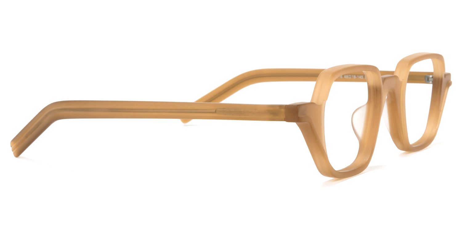 Yasin Square Cameo-Brown Glasses3