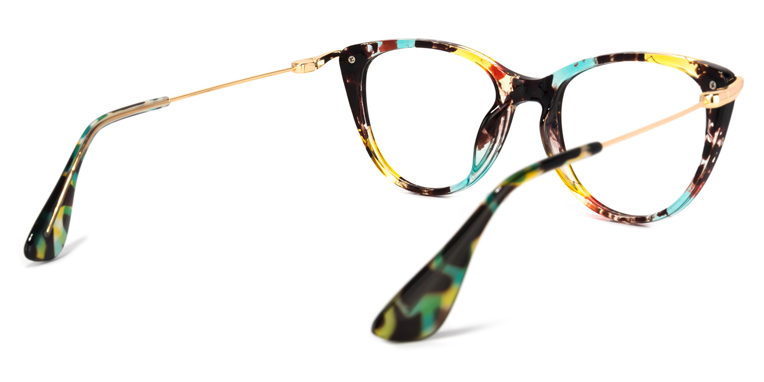 Clement Cat Eye Floral Glasses4