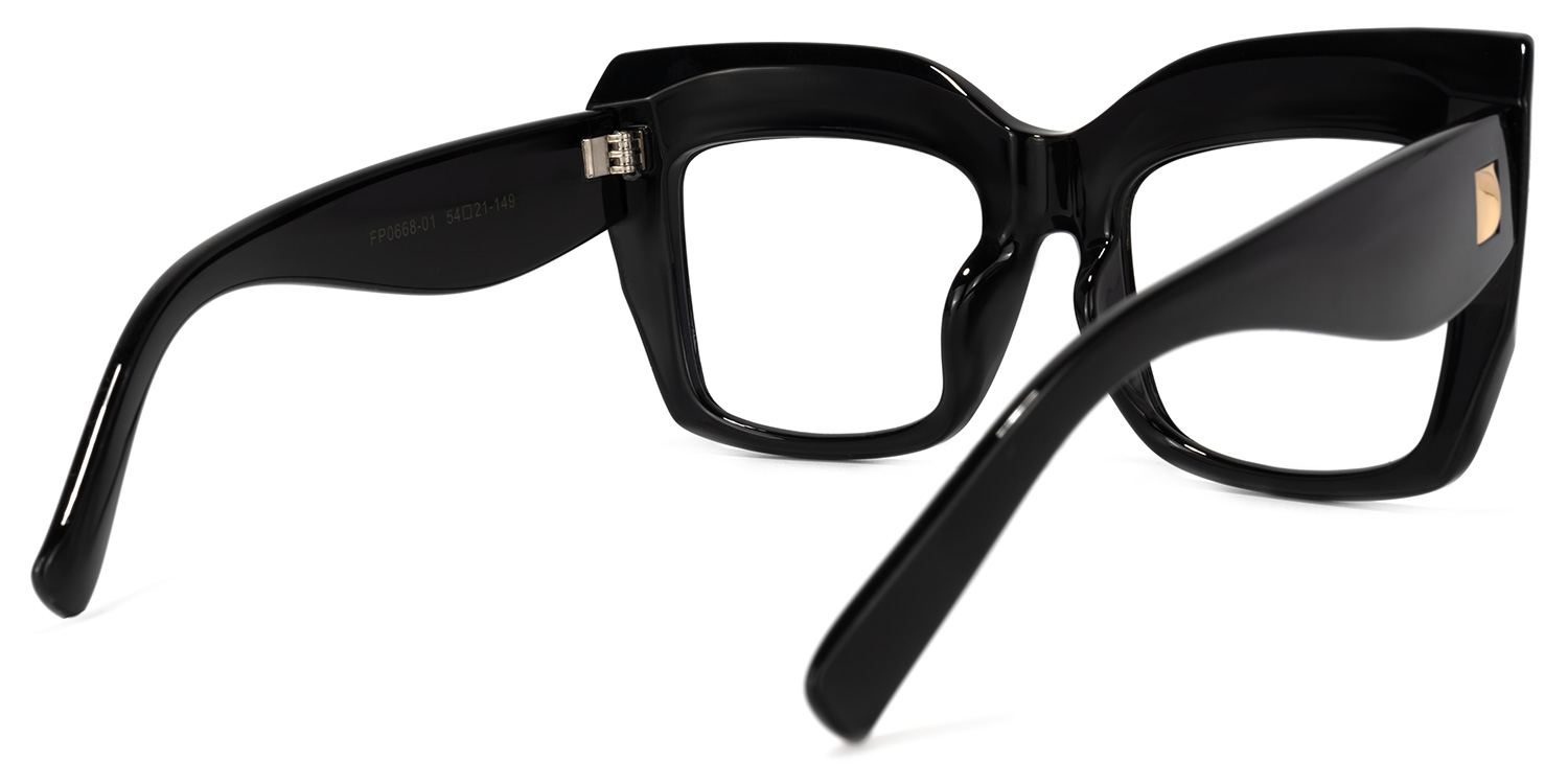 Alberta Cat Eye Black Glasses5
