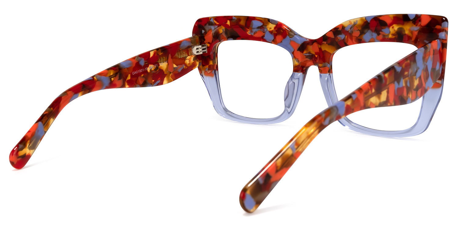 Charmaine Cat Eye Light-Purple Glasses4