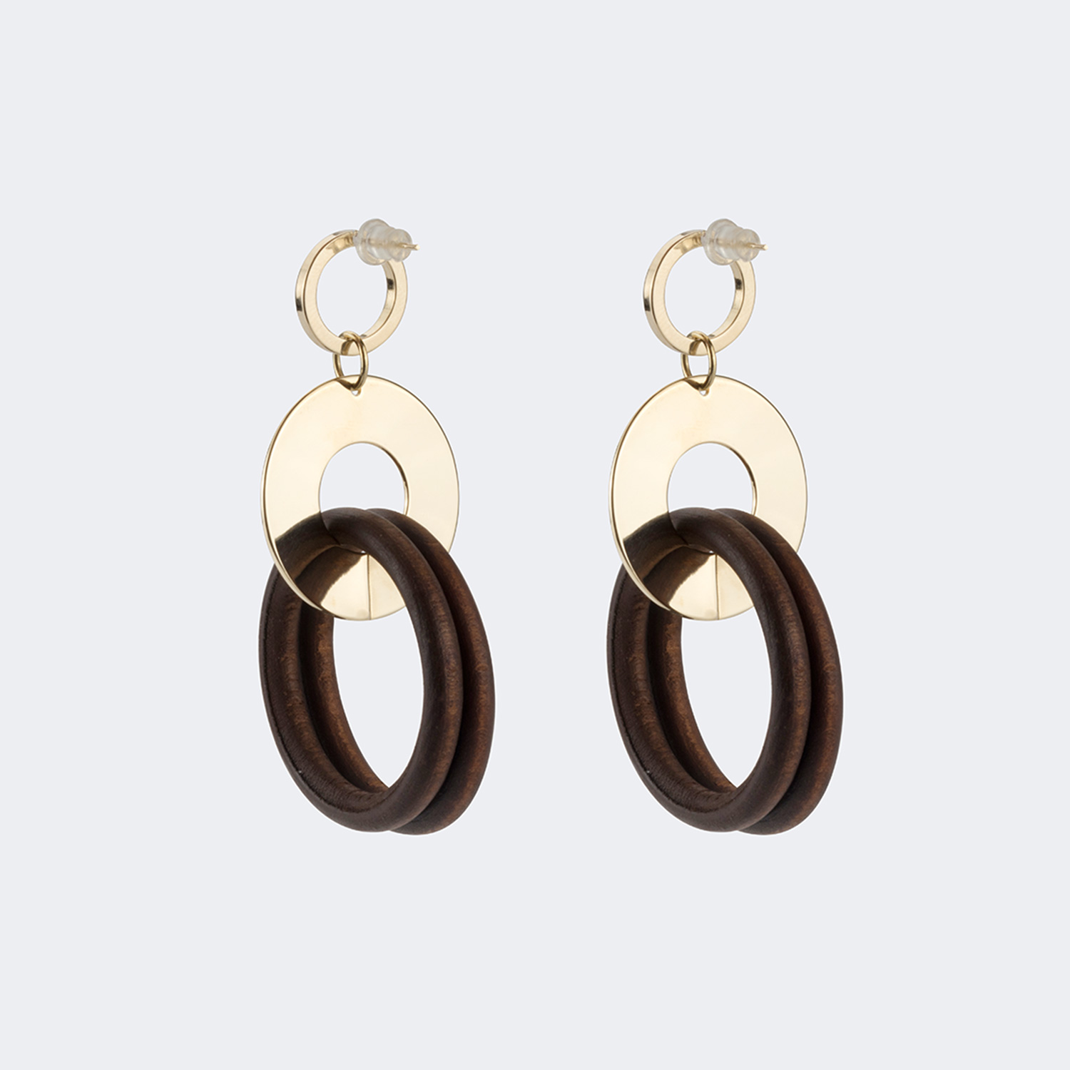 Vintage Round Shaped Gold Earrings1