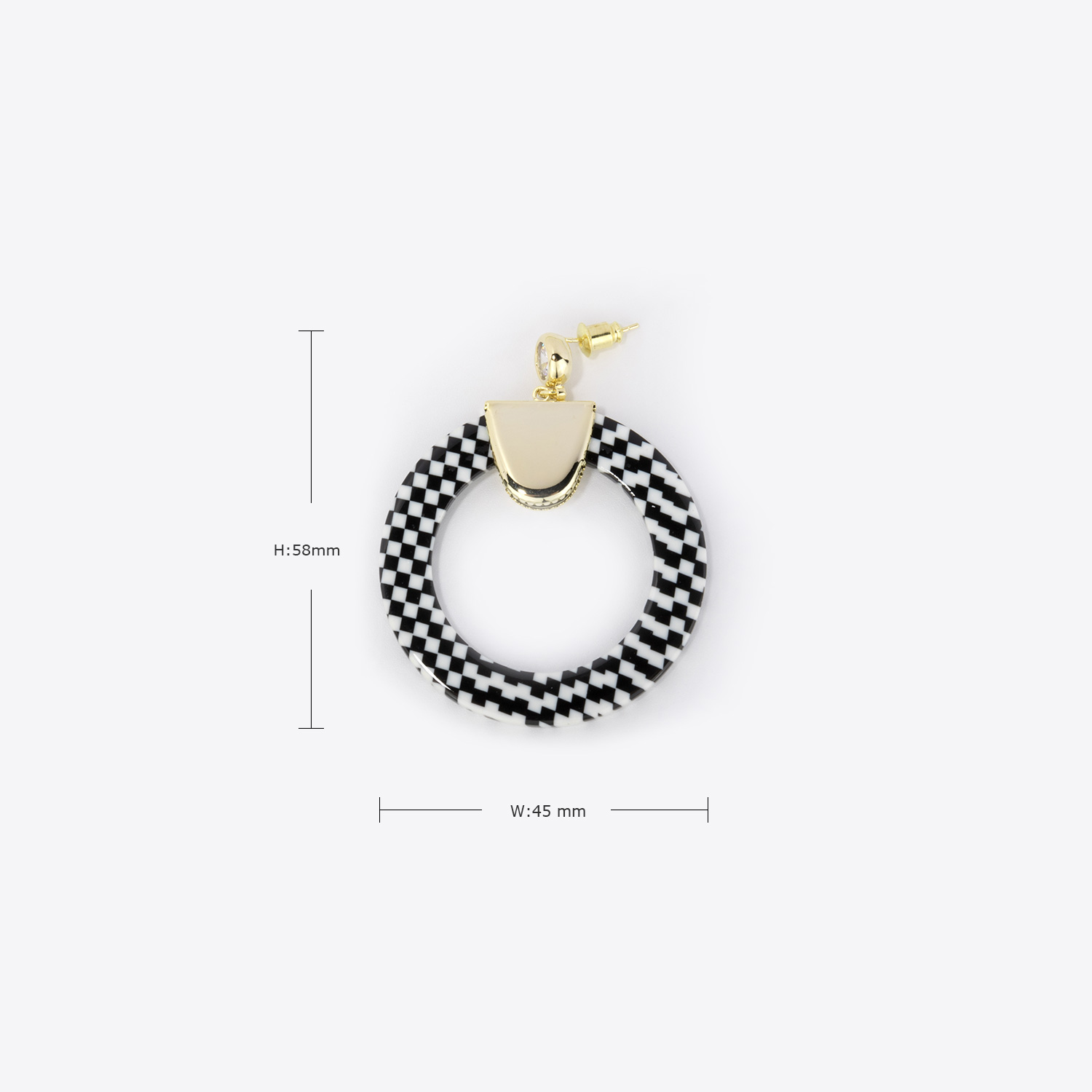 Stylish Arch Green Earrings3