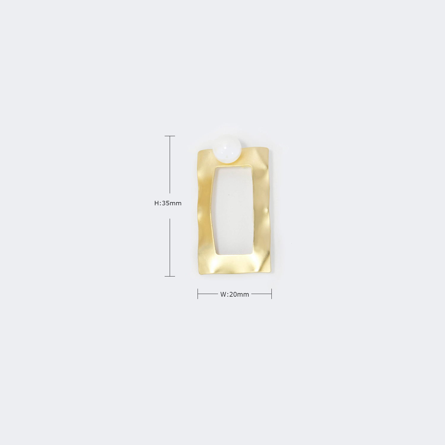 Stylish Rectangle Gold Earrings3