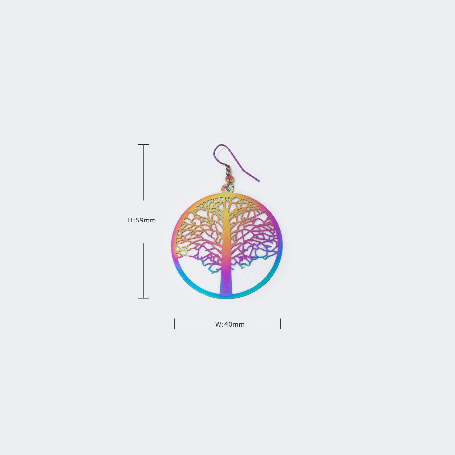 Stylish Tree Shape Colorful Earrings3