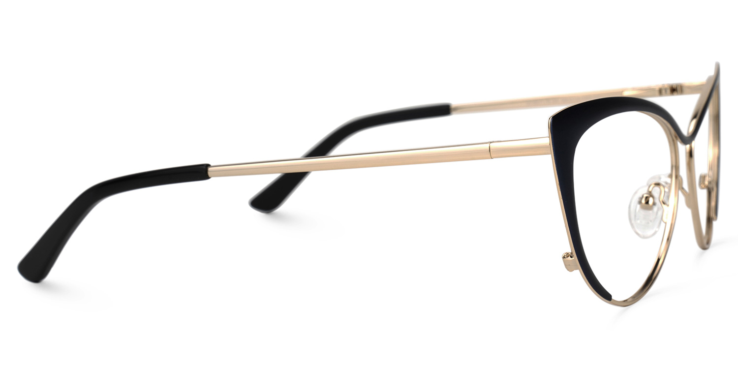 Ellen Cateye Dark Blue Glasses2