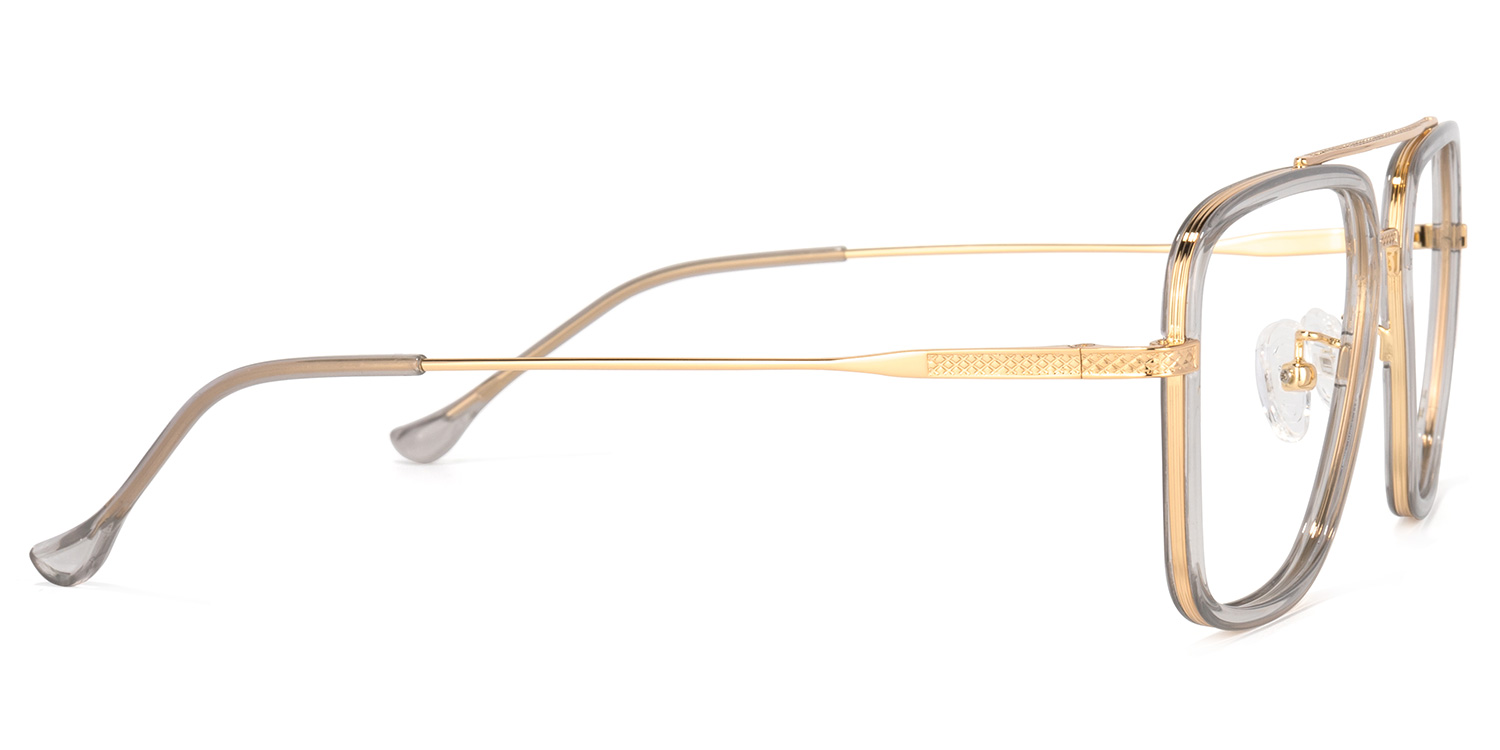 Nayeli Aviator Gray-Gold Glasses3