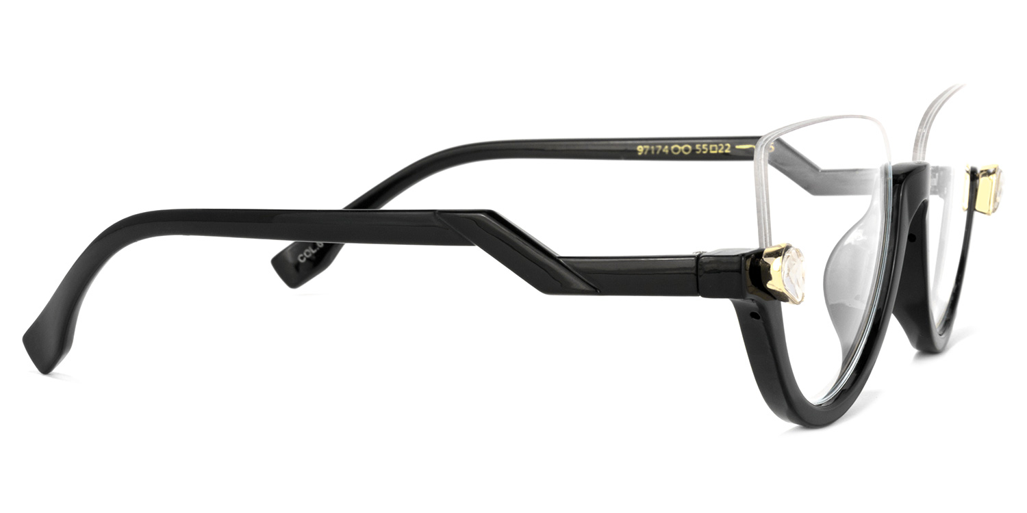 Cat Eye Crystal Glasses 2