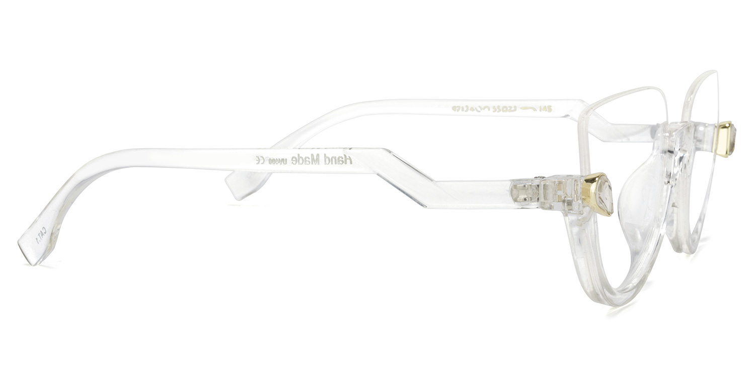 Felicia Cat Eye Crystal Glasses (Z-shaped Arms)3