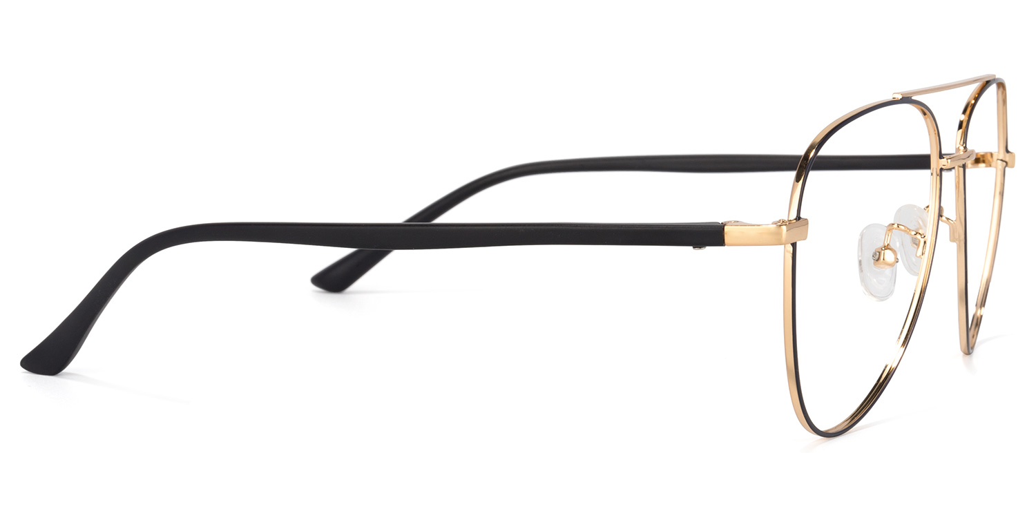 Paige Aviator Black-Gold Glasses3