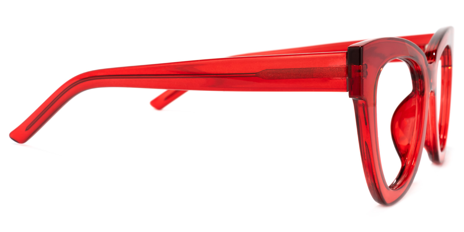 Yaser Geometric Red Glasses3