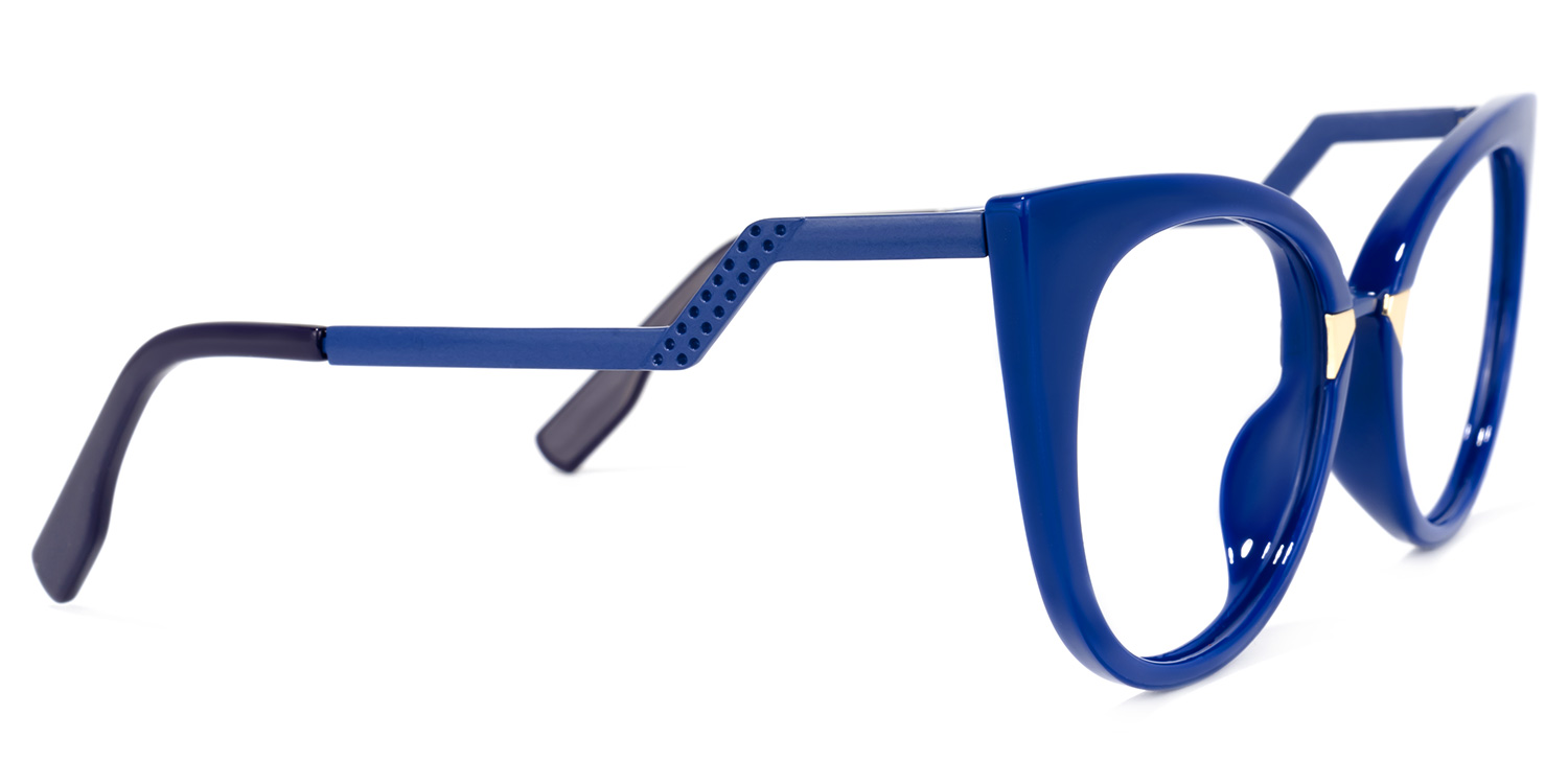 Jacqueline Cat Eye Blue Glasses3
