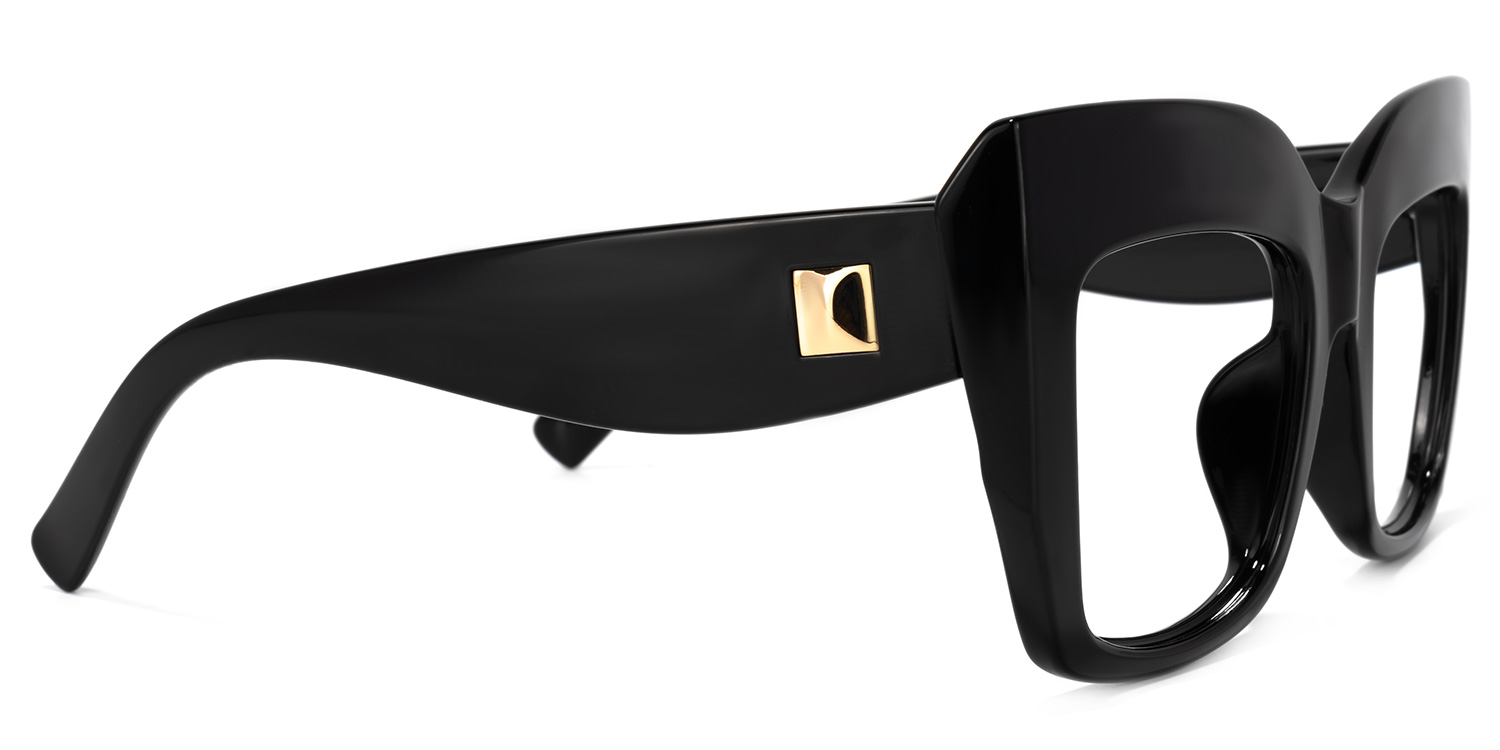 Alberta Cat Eye Black Glasses4