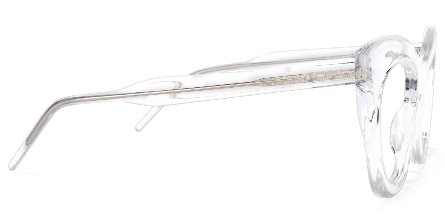 Cat-eye Crystal Glasses | Zeelool Glasses3