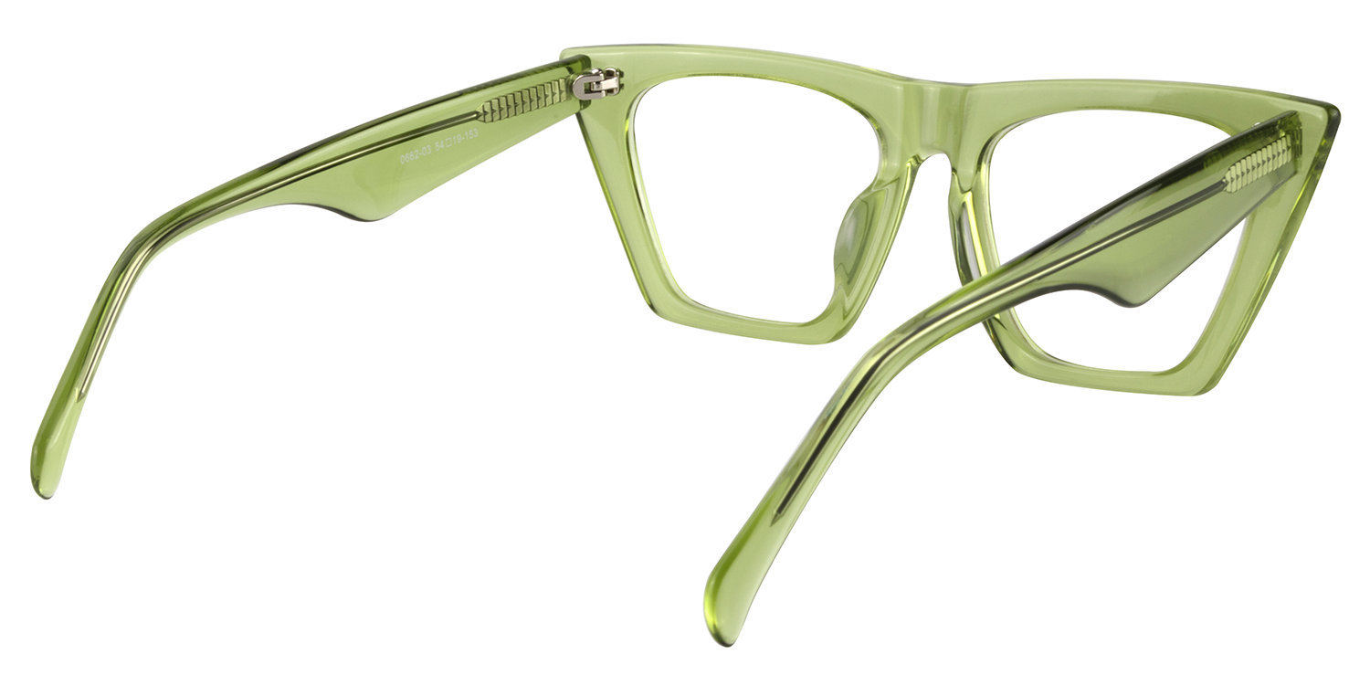 Cat Eye Green Glasses4