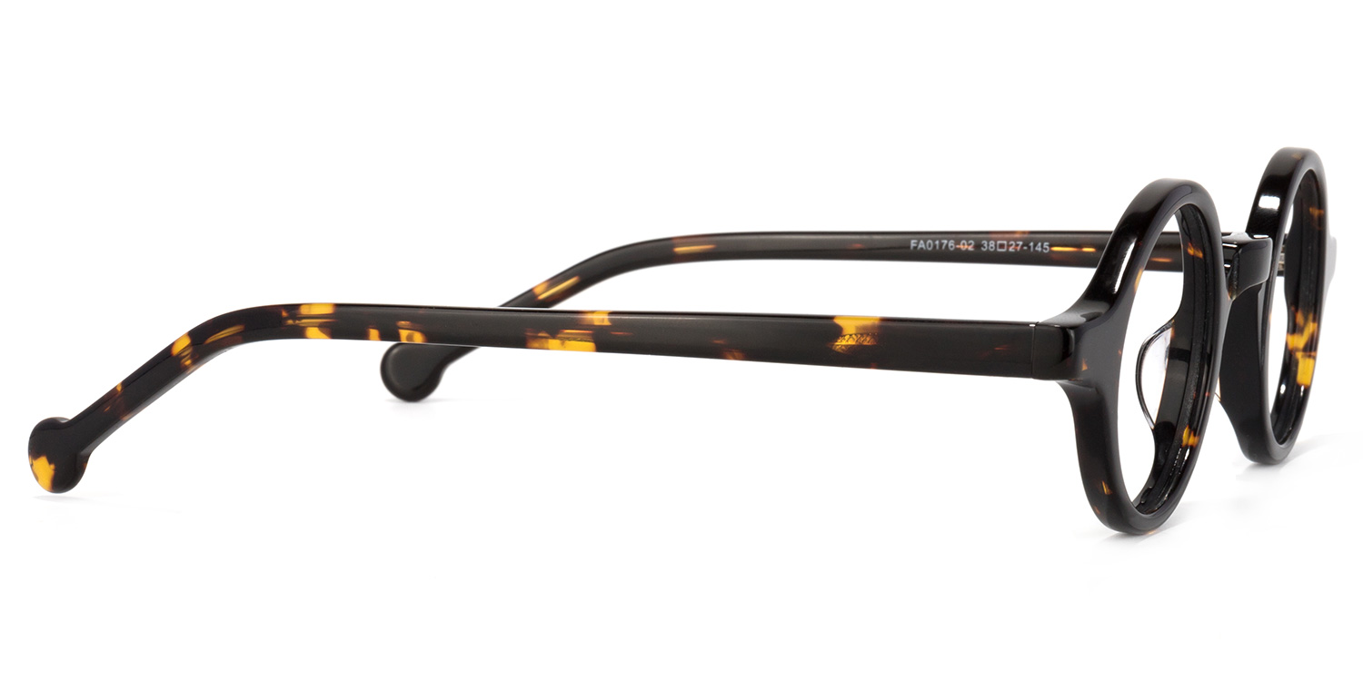 Arale Round Tortoise Glasses3