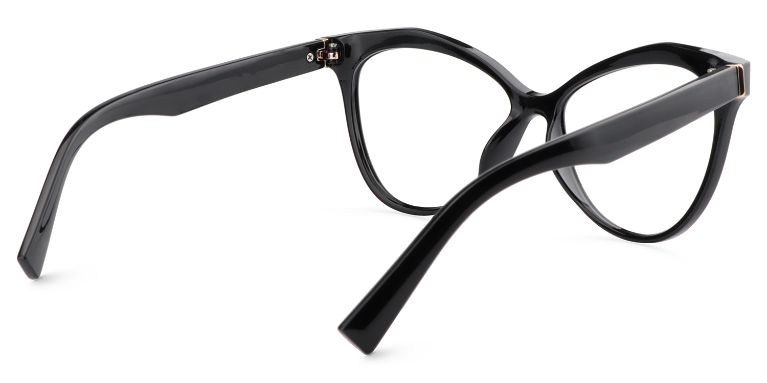 Saul Cateye Black Glasses5