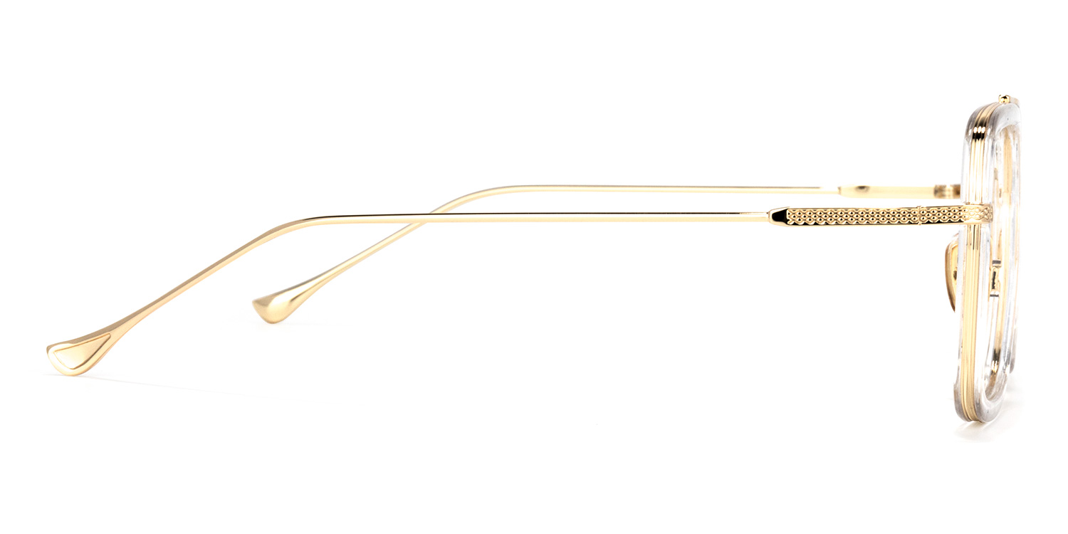 Aviator Clear Glasses | Zeelool Glasses4