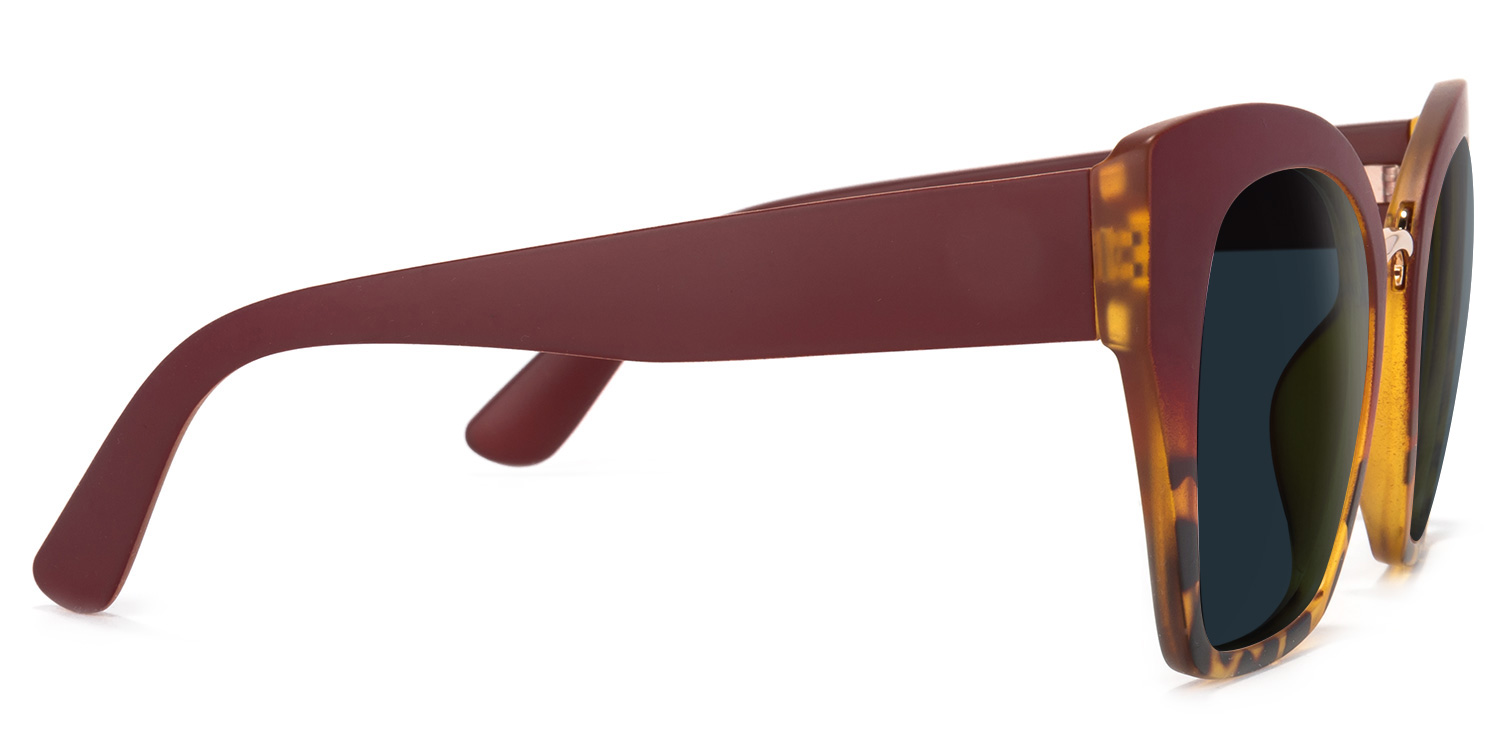 Denis Cat Eye Red Sunglasses2