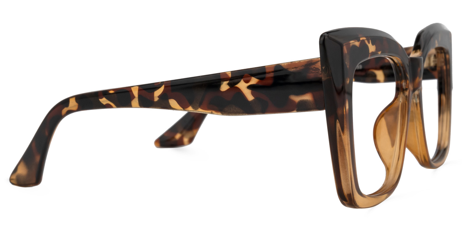 Tyhishia Square Tortoise Glasses2