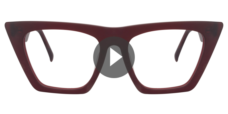 Cat Eye Red Glasses0