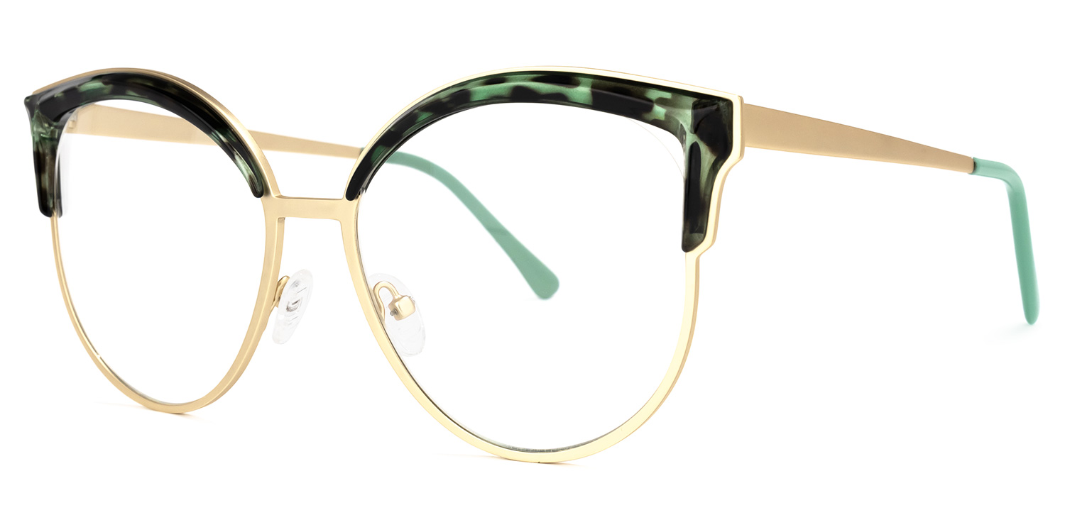 Laureano Browline Green-Tortoise Glasses2