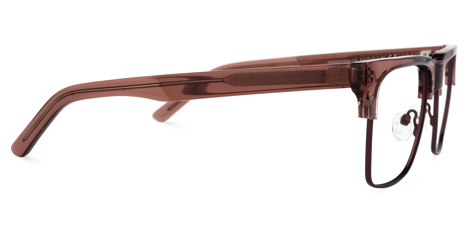 Mienzer Browline Brown Glasses2